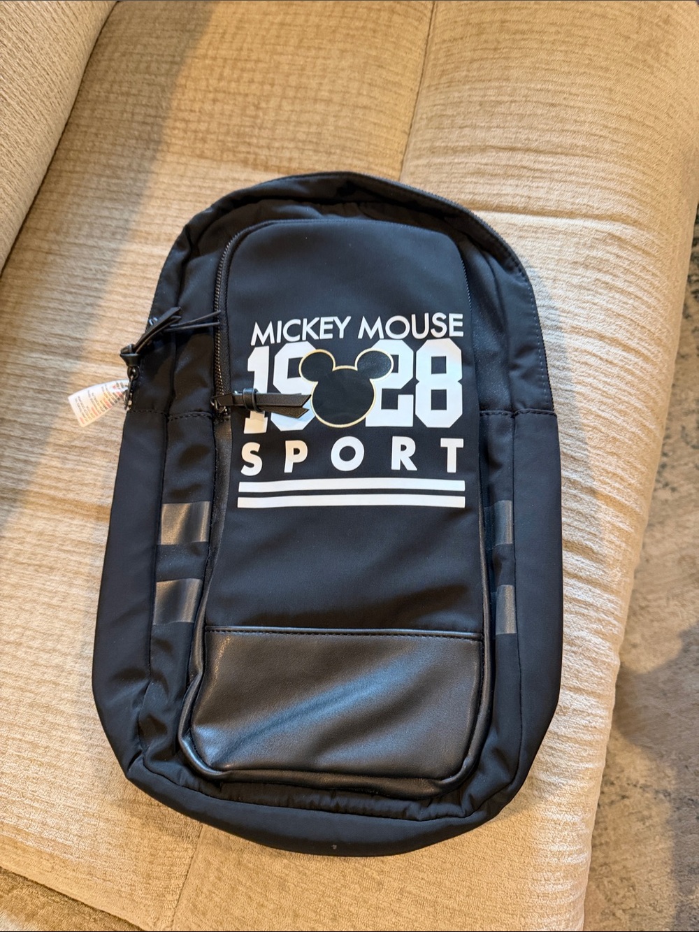 Disney Mickey Mouse 1928 sport Black Sport Sling Bag new tags